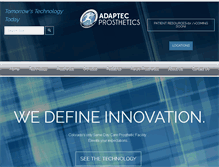 Tablet Screenshot of adaptecprosthetics.com